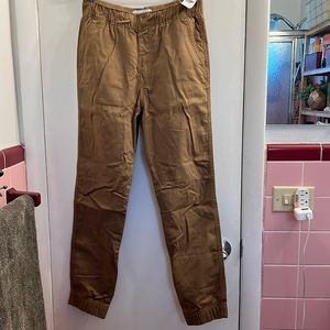 Tan Abercrombie Kids Joggers - Brand New!
